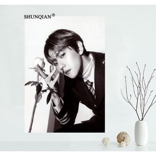 Singer Actor BAEKHYUN Poster Home Decoration Fashion Silk Canvas Fabric Wall Poster Custom Poster Print More Size 60x90cm