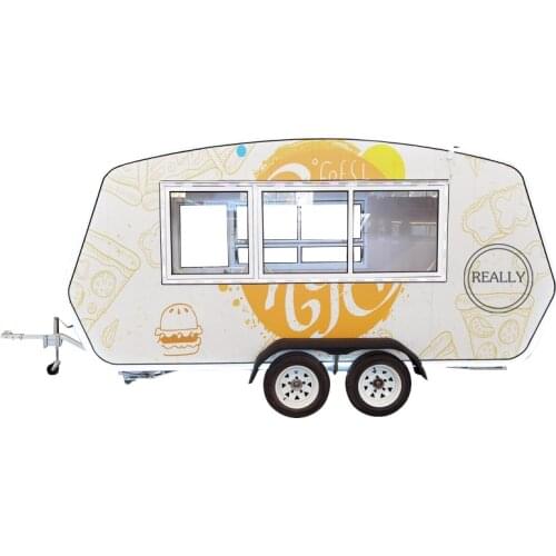 Eye-catching Look Concession Trailer Food Grilling Kiosk Mobile Street Food Trucks For Sale