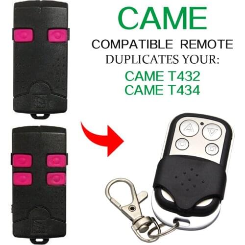 Copy CAME T432 T434 remote control 433.92mhz copy compatible garage door CAME T432 T434 433mhz 433.92mhz remote control