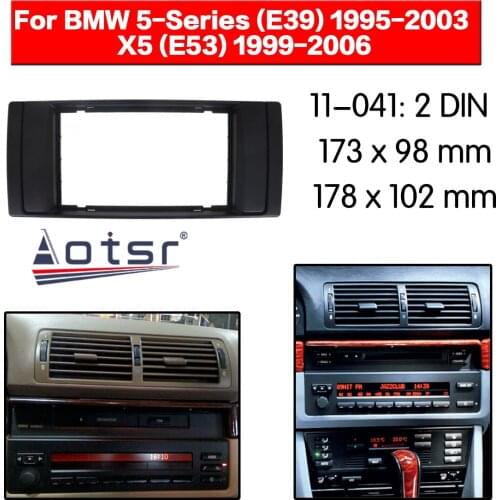 Car Radio frame Audio Fascia For BMW 5-Series (E39) 1995+ Car Stereo Radio Fascia Panel Installation Adapter DVD player Frame