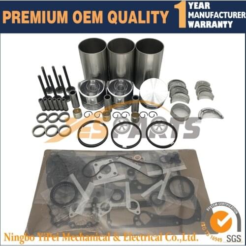 For Kubota D850 Engine B1500 B1550D B1550E B6200 Overhaul Rebuild Kit