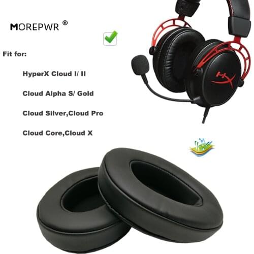 Replacement Ear Pads for HyperX Cloud I/ II, Cloud Alpha S/ Gold, Cloud Silver,Cloud Pro,Cloud Core,Cloud X Headset Earmuff