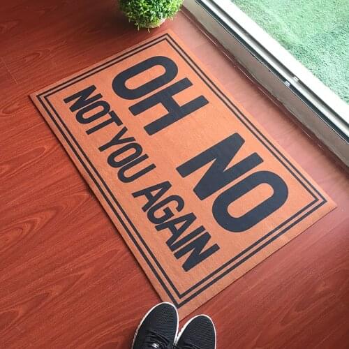 Funny Doormat Entrance Floor Mat Oh Shit Not You Again Mat Home and Office Rubber Door Mats Outdoor Welcome Mats for Front Door