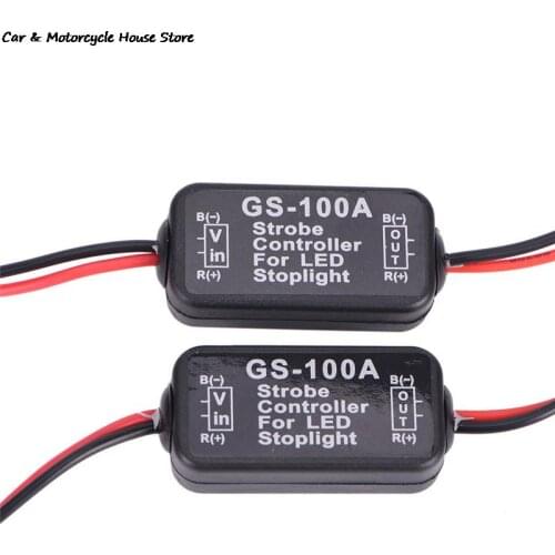 Strobe Flash Module Controller Box GS-100A LED Brake Stop Light For Car Vehicle