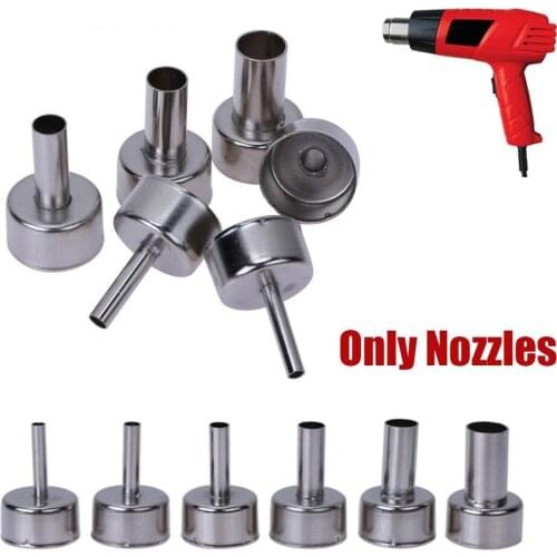 6Pcs/Set S Universal Soldering Station Hot Air Nozzles For 858D+ 8586 Welding Nozzles Heat Resistant 22mm Fast Shipping