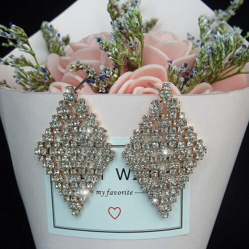 Womens Earrings Non-allergenic Fashion Rhinestone Korean Accessories, Luxury and Small Jewelry Wholesale CORUIXI E176474