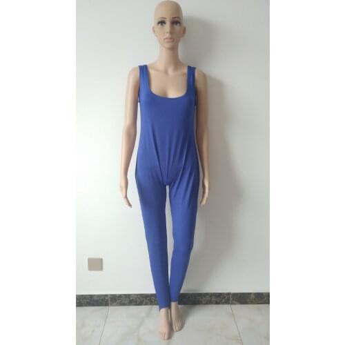 Women Suit Lady Stirrups Tights Sleeveless Jumpsuit Costume Bodysuit Spandex Suit for kids men