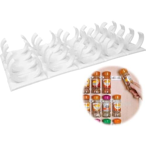 1/4PCS Clip Spice Bottle Racks Storage Jars/Seasoning Bottle/Clips Rack Gripper Tool Organizer Home Kitchen Storage Accessories