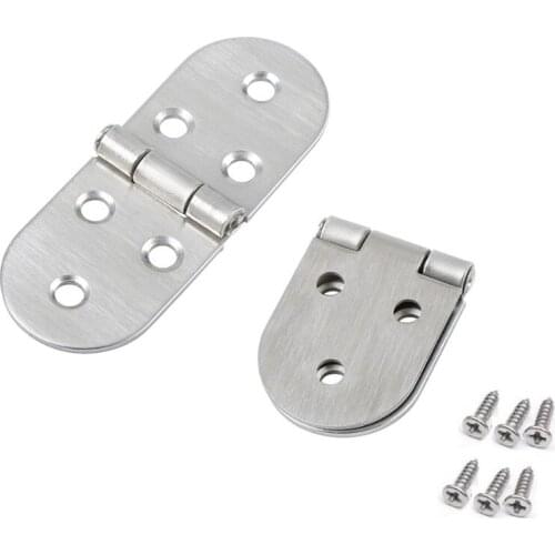 10pcs/lot Furniture Cabinet Folding Hinges Stainless Steel Table Flap Hinge with Screws