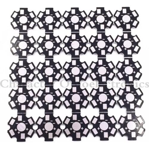 25PCS 1W 3W 5W LED Lamp PCB Board,Heatsink Base Plate 20mm LED Aluminum Base plate for high power LED Chips