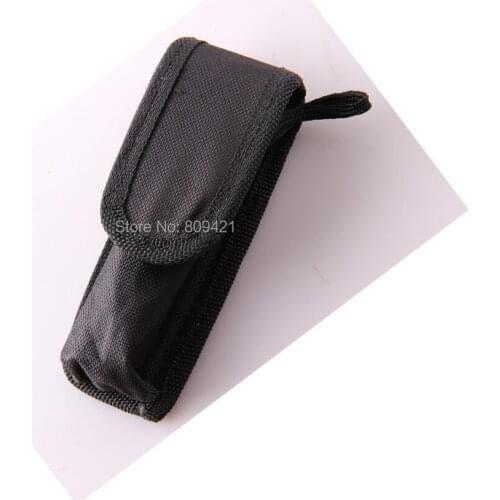 300pcs/lot Torch Soft Nylon Pouch Holster w/ Tight Closure 14cm for S5 small flashlight for 10-12 cm