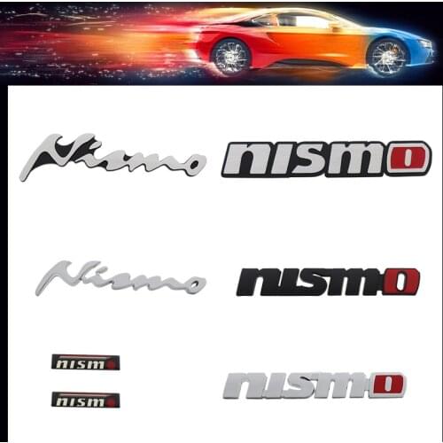 3D Nismo car Hood Fender trunk Rear Bonnet Nameplate Decal Emblem Badge Sticker for Juke Teana GTR GTR 350Z 370Z 240SX