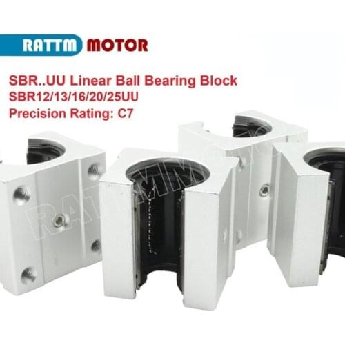 4Pcs SBR16 20 25UU open type Linear Ball Bearing Block CNC Router SBR linear guide