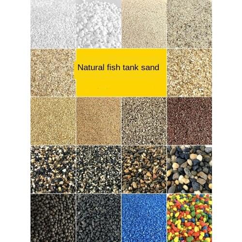 Aquarium accessories Fish tank bottom sand-making scenery sand color stone white-stone white sand-bottomed sand terracotta