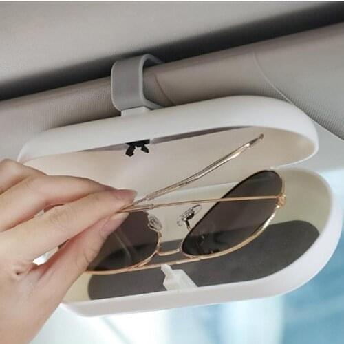 Car Glasses Storage Box Sunglasses Carrying Case Convenient Protective Box Universal Protect Box Holder Eyewear Accessories