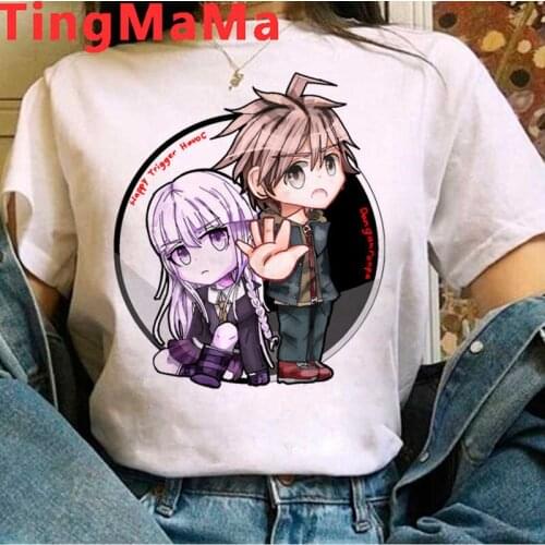 Danganronpa Nagito Komaeda Ouma Kokichi tshirt men print aesthetic ulzzang white t shirt summer top streetwear harajuku kawaii