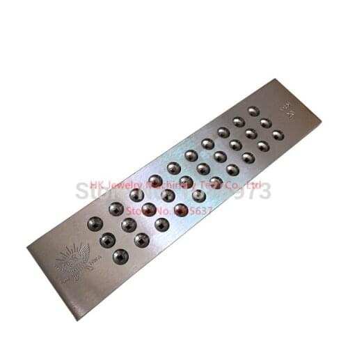 Free Shipping 3.10-5.00mm Hole Size Tungsten Carbide Drawplate Jewelry Goldsmith Tools 20 Holes Square Shape Draw Plate