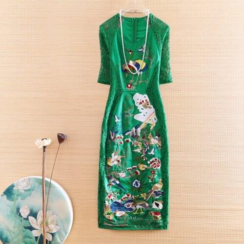 Зеленые летние платья Embro Mill China At AliExpress