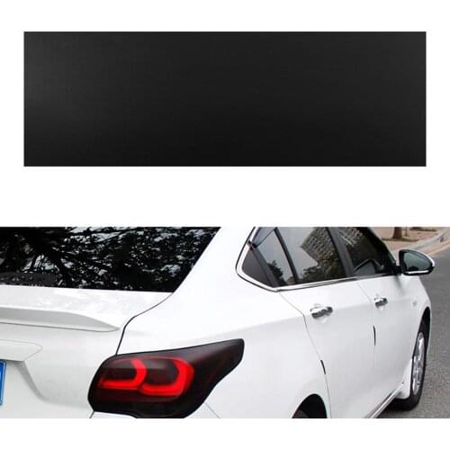 Matt Black Car Light Headlight Taillight Tint Vinyl Film Sticker Flexibility PVC Film Removable UV-Resistant Sheet for Glass