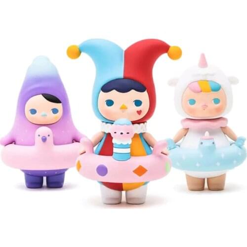Cute Anime Figure Gift Surprise Box Original POP MART PUCKY Bubble Circle Series Blind Box Toys Model Confirm Style