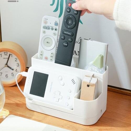 Multifunctional Storage Rack Desktop Makeup Organizer with Hidden Rotatable Tray for Bedroom Living Room Office