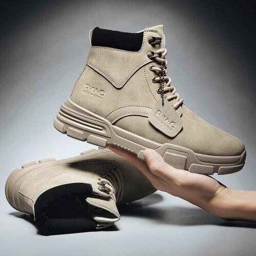 Men Tactical Military Army Boots Breathable Leather Mesh High Top Casual Boots Desert Work Shoes Mens SWAT Ankle Combat Boots5fg