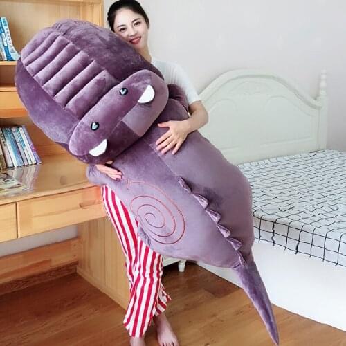 Jumbo Soft Animal Crocodile Plush Toy Stuffed Cartoon Hippo Doll Sleeping Pillow Decoration Gift 63inch 160cm DY50680