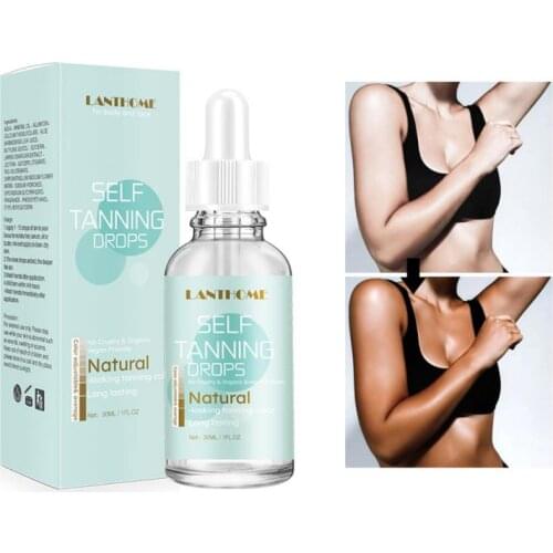 LANTHOME Natural Tanning Oil Lasting No Trace 30ml Without UV Damage Self Tanning Drops Sun Cream Self Tanners Skin Care TSLM1