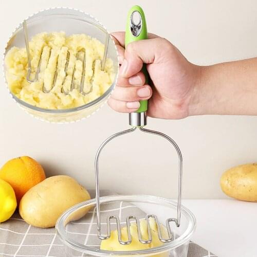 Stainless Steel Potato Masher Cooking Tools Kitchen Accessories Multifunctional Mashed Potato Presser Kitchen Gadgets