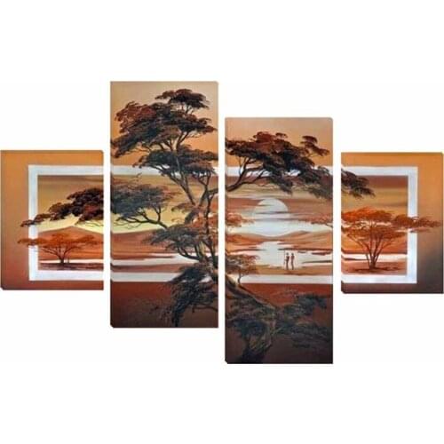 NEW 100% hand painted oil painting Home decoration high quality landscape painting pictures DM1605801