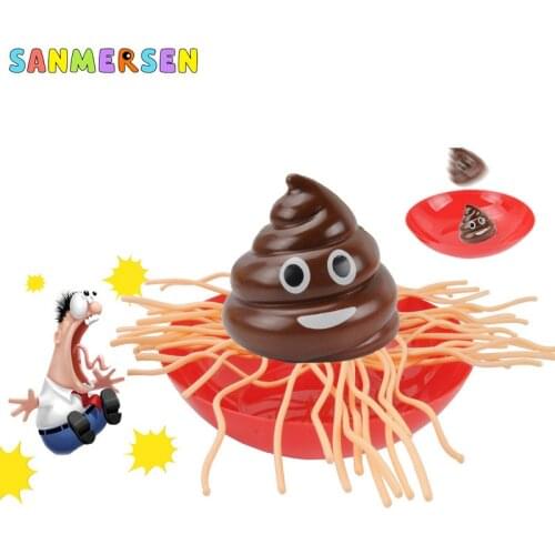 NEW Spaghetti Poop Draw Lots Feces Table Board Game Fine Motor Kkills Family Party Toy Educational Toys for Children Girls Boys