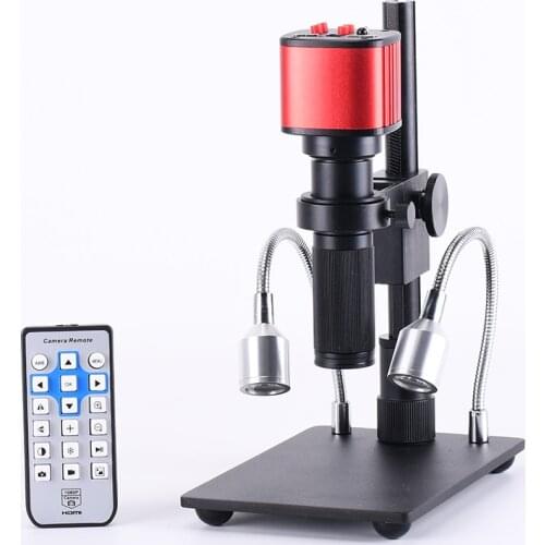 Full HD 1080p 16MP HDMI USB Industrial Electronic Digital Microscope Camera MINI Stand 150x C-Mount Zoom Lens for PCB Repair