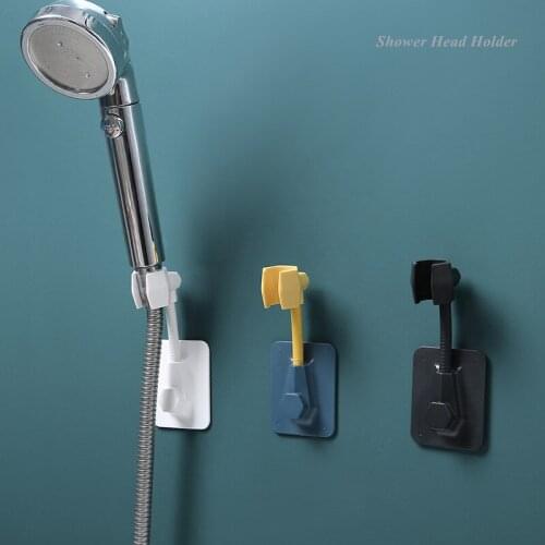 Adjustable Shower Head Holder Wall Mount Holder for HandHeld Nozzle with Adhesive Sticker bathroom accessorie Shower bracket