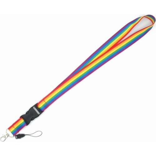 Phone Neck Straps Rainbow Color Print Lanyard for keys Camera Security Badges ID Badge Phone Holder Hang Rope