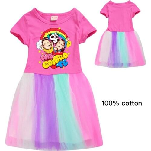 Me contro te cartoon 2020 christmas dress A-Line girl princess costume as a Casual O-neck toddler girl dresses christmas gift