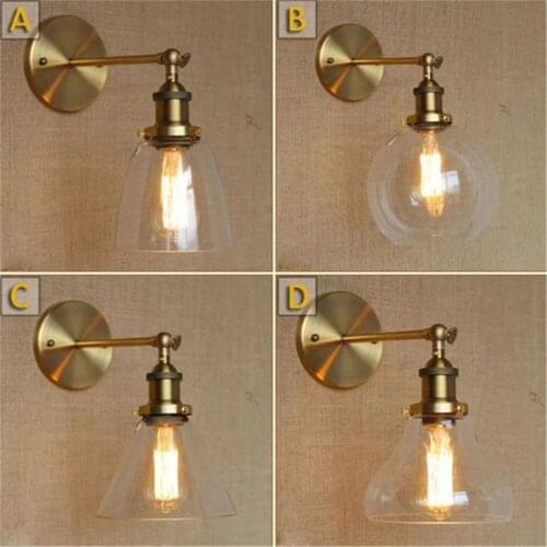 Style Classical Vintage Industrial wall Light Lampshade Restaurant Office Nostalgic Umbrella bronze Wall Light Home Decoration