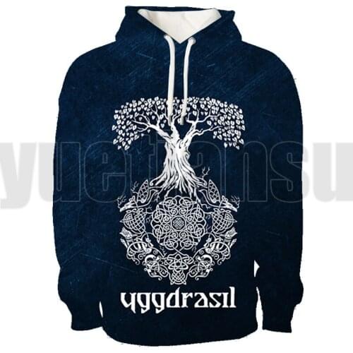 3D Printed Hoodie Yggdrasil - Norse Tree of Life Viking Symbol Harajuku Streetwear Norse Myth Odin Pullover Unisex Tracksuit New