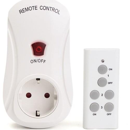 Smart EU Plug Wireles Remote Control 1 Socket Receivers 1/2/3/Transmitter Intelligent Power Outlet Switch Home Electrical Remote