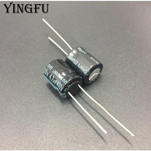 10pcs/100pcs 4.7uF 400V JAMICON TK Series 10x12.5mm High Quality Original 400V4.7uF Aluminum Electrolytic capacitor