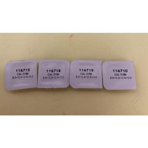 Free Shipping 1 Set GMT-3186 Luminous Watch Hands for 3185 - 3186 116710 Movement