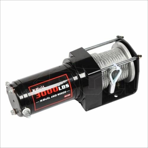 12V 3000LB/1360kg Wireless Electric Winch High Tensile Steel Cable ATV Electric Winch
