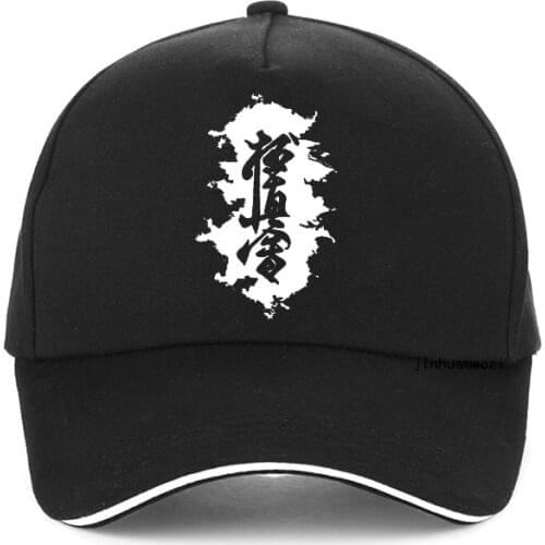 Hieroglyph Karate Kyokushinkai print baseball caps fashion men Karate Boxing cap casual adjustable Boxing match sports hats