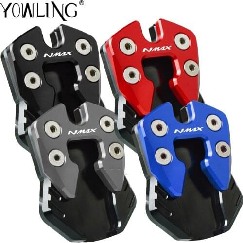 For YAMAHA NMAX125 NMAX155 N MAX N-MAX NMAX 125 155 Motorcycle CNC Side Stand Pad Plate Kickstand Enlarger Support Extension