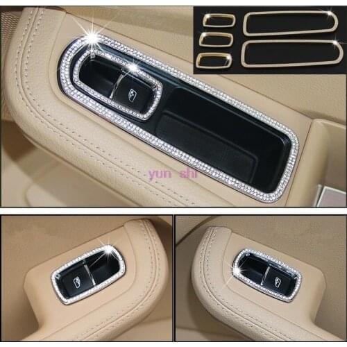 2 colors Car Window Glasses Lifter Decoration Frame Cover Car-styling For Porsche Macan Cayenne Panamera Accessories Left Drive