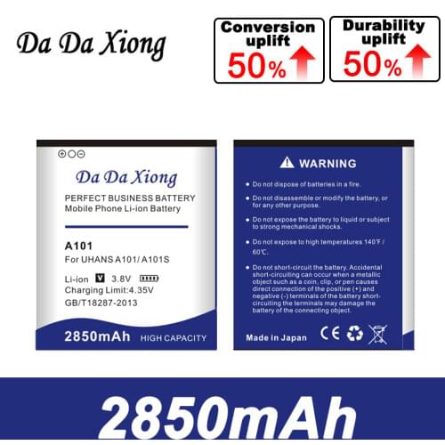 Da Da Xiong 2850mAh UHANS A101 Battery for UHANS A101 A101S Phone battery