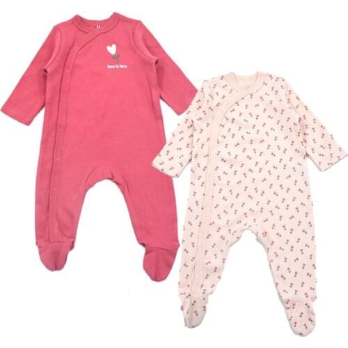 2Pieces/lot baby clothes Baby girl boys rompers Long Sleeve Cotton spring Autumn Newborn Jumpsuits baby boy clothes rompers