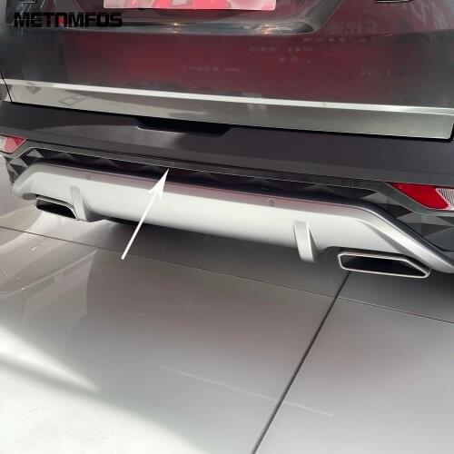 For Hyundai Tucson 2021 2022 2023 Rear Trunk Bottom Bumper Guard Strip Protection Sticker Carbon Fiber Accessories Car Styling