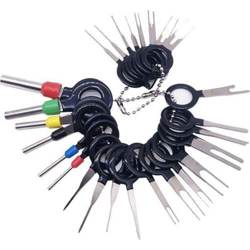 Needle Retractor Terminal Ejector Kit Auto Terminals Removal Key Tool Set Terminal Connector Removal Tool Kit 26PCS