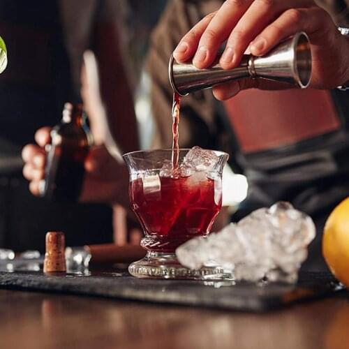 30/50ml Stainless Steel Cocktail Shaker Measure Cup Dual Shot Drink Spirit Measure Jigger Kitchen Gadgets