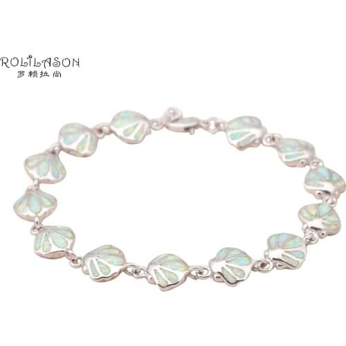 Hot Sell Wholesale & Retail White fire opal Silver Stamped fashion jewelry Bracelets for women Fine jewelry OB037